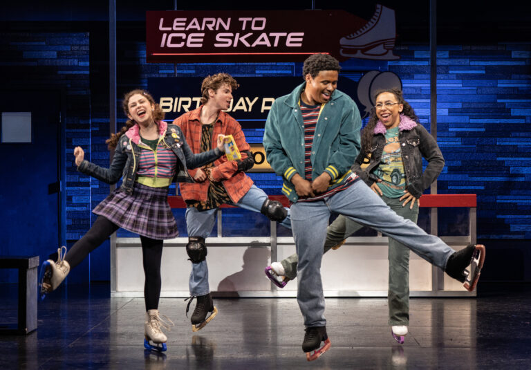 0076 - Skye Alyssa Friedman, Pierce Wheeler, Darron Hayes and Grace Capeless in the National Tour of KIMBERLY AKIMBO, photo by Joan Marcus