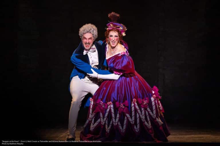 14_LES_MIS_TOUR_0186_Matt Crowle as Thénardier_Victoria Huston-Elem as Madame Thénardier_Photo by Matthew Murphy_v003