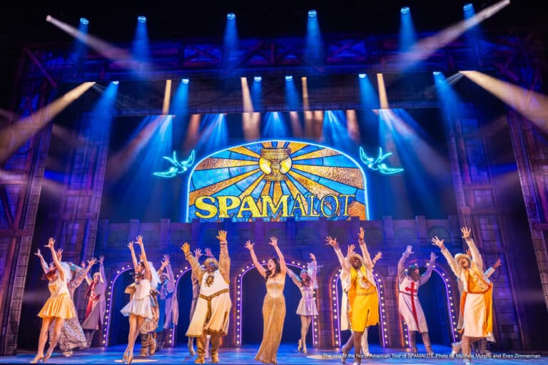 The cast of the North American Tour of SPAMALOT. Photo by Matthew Murphy and Evan Zimmerman (3)