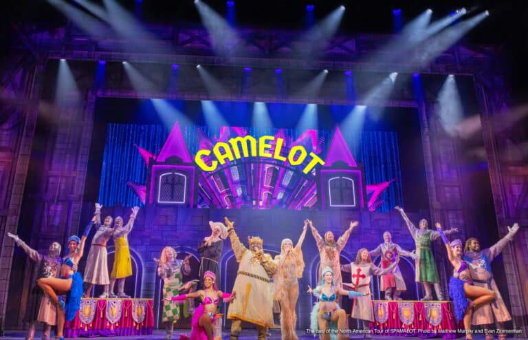 The cast of the North American Tour of SPAMALOT. Photo by Matthew Murphy and Evan Zimmerman (7)